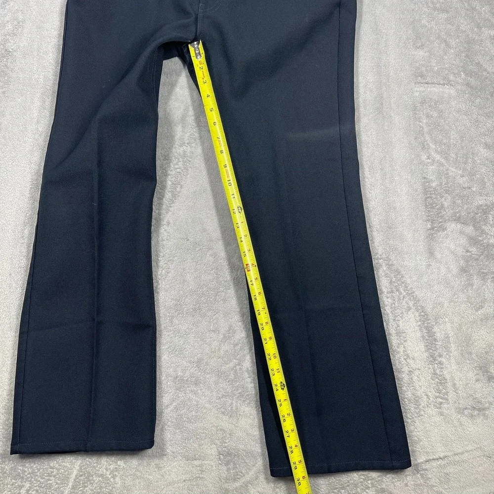 Levi's Boot Cut Dacron Polyester Pants Men 36(34)x30 Blue 517-6117 Vintage